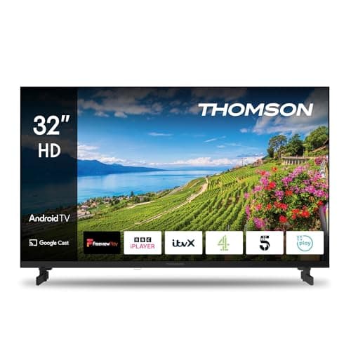 Thomson 32 Inch (80 cm) Smart Android TV (WLAN, Triple Tuner DVB-C/S2/T2) – 32HA2S14UK - 2023