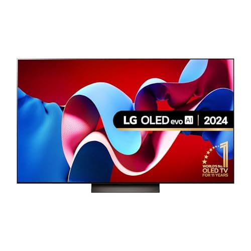 LG evo OLED65C44LA 65-Inch 4K UHD Smart TV, (α9 AI Processor Gen7, Dolby Atmos, Freeview Play and Amazon Alexa, 120Hz), Umber Brown [Model 2024]