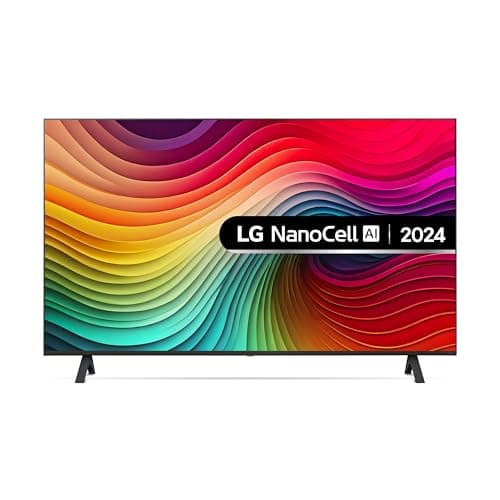 LG 43NANO82T6B 43-Inch 4K UHD Smart TV, (α5 AI Processor Gen7, Freeview Play and Amazon Alexa, 60Hz), Ashed Blue [Model 2024]